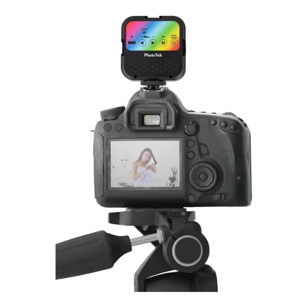 PhotoTek Universal RGB Portable Rechargeable Video Light - New with Tags (NWT)